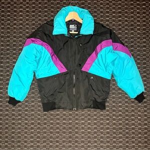 🔥 Vintage GRANITE Puffer Jacket | 90s Colorblock Ski Vibes 🔥